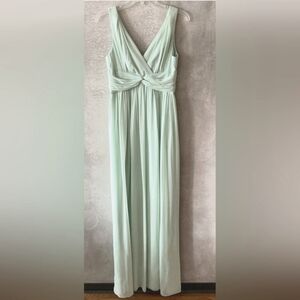 Donna Morgan Silk Chiffon Dress in Lt. Mint